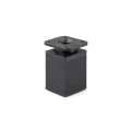 Furniture leg DN-027 H-080 A12/T2 Black Matt/Black (A1/P2 Shiny black painted)