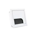 Desk cable grommet - aluminium RT-420 80x80 P1 Shiny white painted