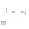 Furniture handle UM-157 L-256/L-282 G8