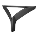 Furniture leg DN-721 H-122 P2 Shiny black painted