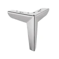 Furniture leg DN-727 H-155 G2 chrome plated
