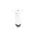 Furniture leg DN-738 P H-100 P1 Shiny white painted square