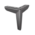 Furniture leg DN-727 H-155 P2 Shiny black painted