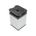 Nóżka mebl.DN-027 H-060 A7/P2 alu.drapane/czarny
