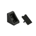 Kątownik plastikowy pojedynczy KN-385 czarny T2 (01) (1p-100szt)