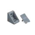 Kątownik plastikowy pojedynczy KN-385 popiel ciemny T23 (05) (1p-100szt)