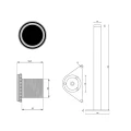 Noga DN-250-710 P64 Czarna Struktura